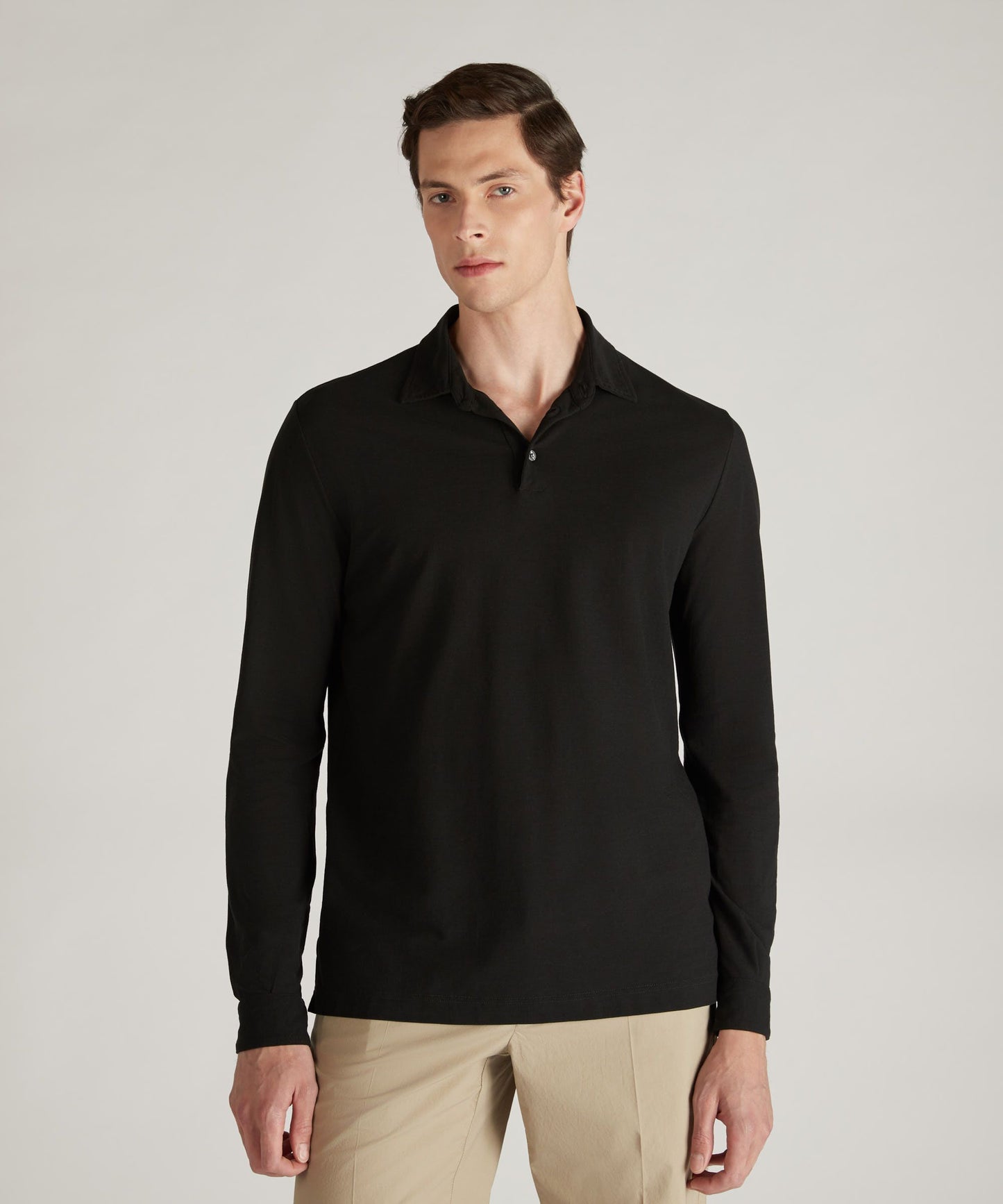 Zanone - Slim-fit organic IceCotton polo shirt - black