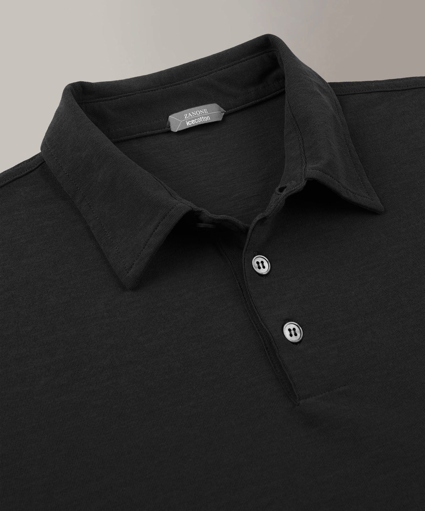 Zanone - Slim-fit organic IceCotton polo shirt - black