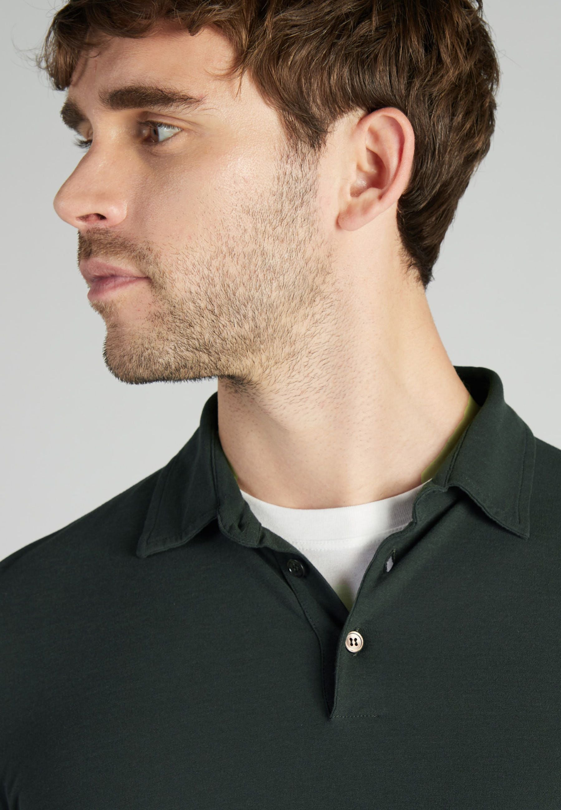 Zanone - Slim-fit organic IceCotton polo shirt - zanone green