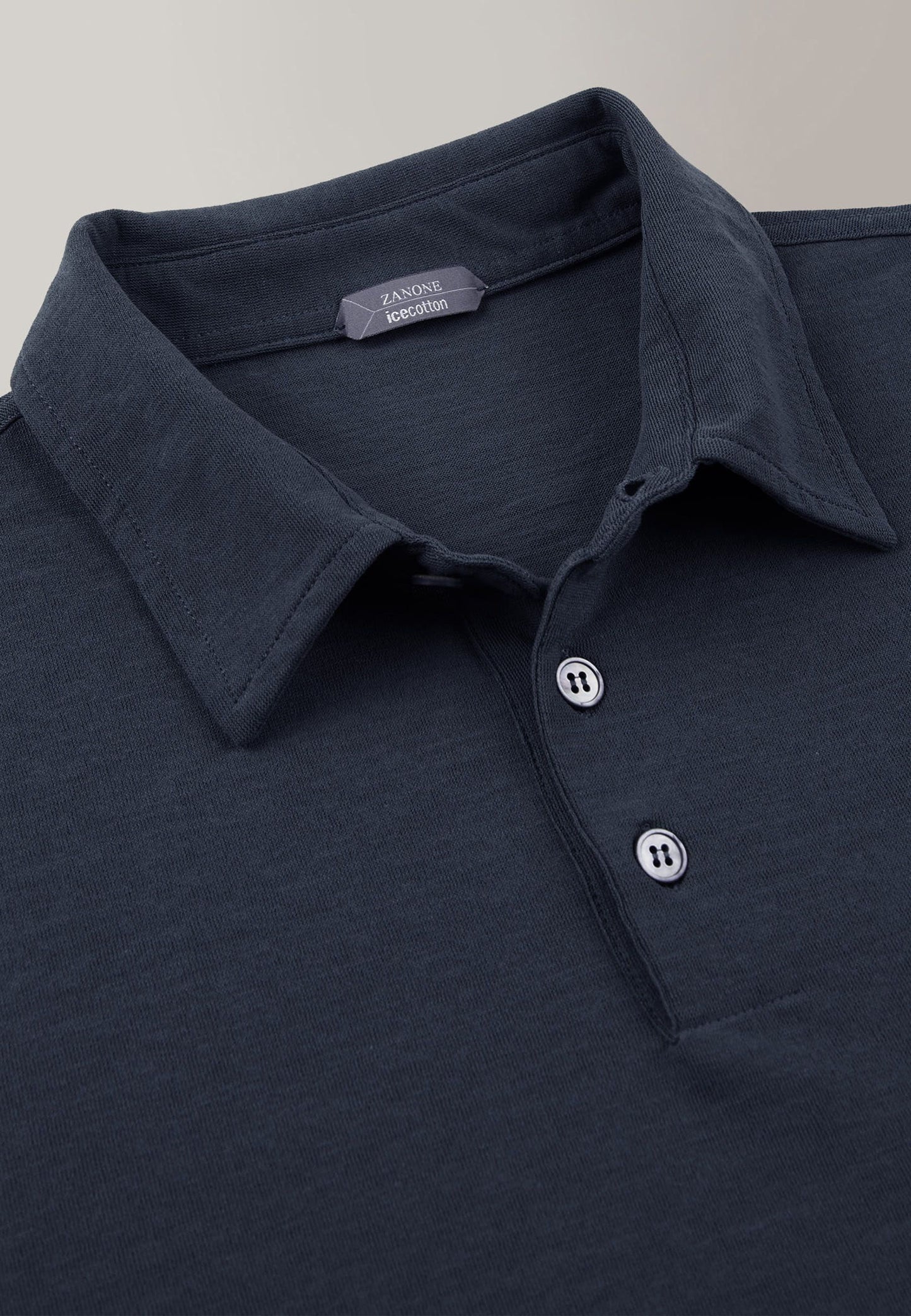 Zanone - Slim-fit organic IceCotton polo shirt - blue copy