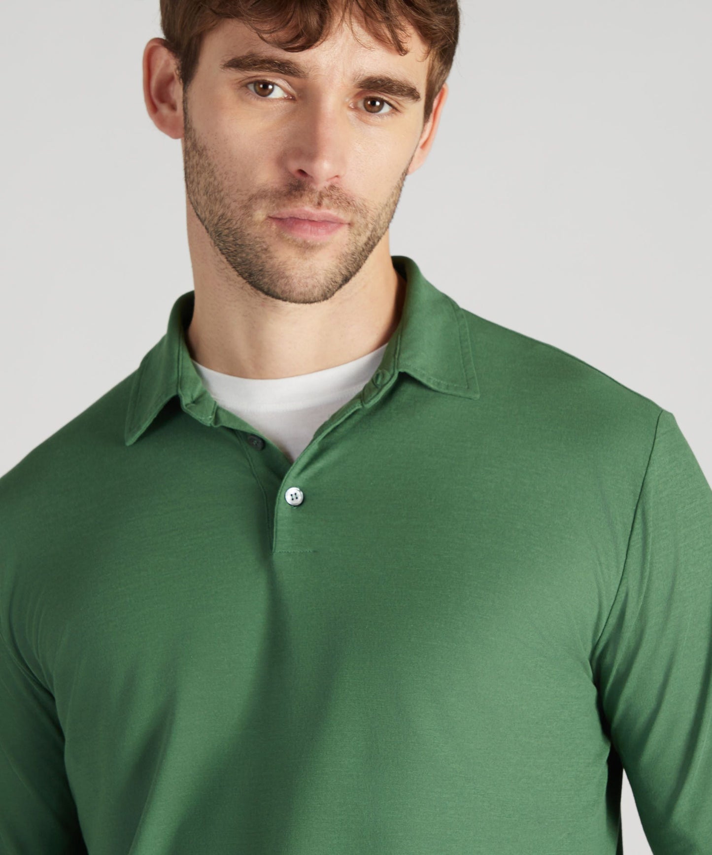 Slim-fit organic IceCotton polo shirt