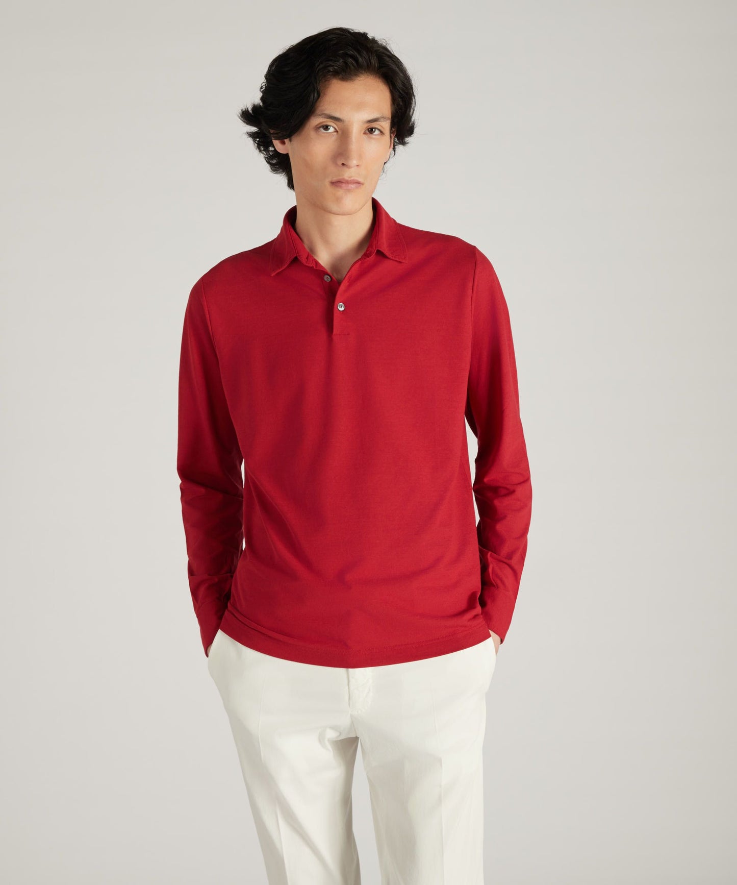 Slim-fit organic IceCotton polo shirt