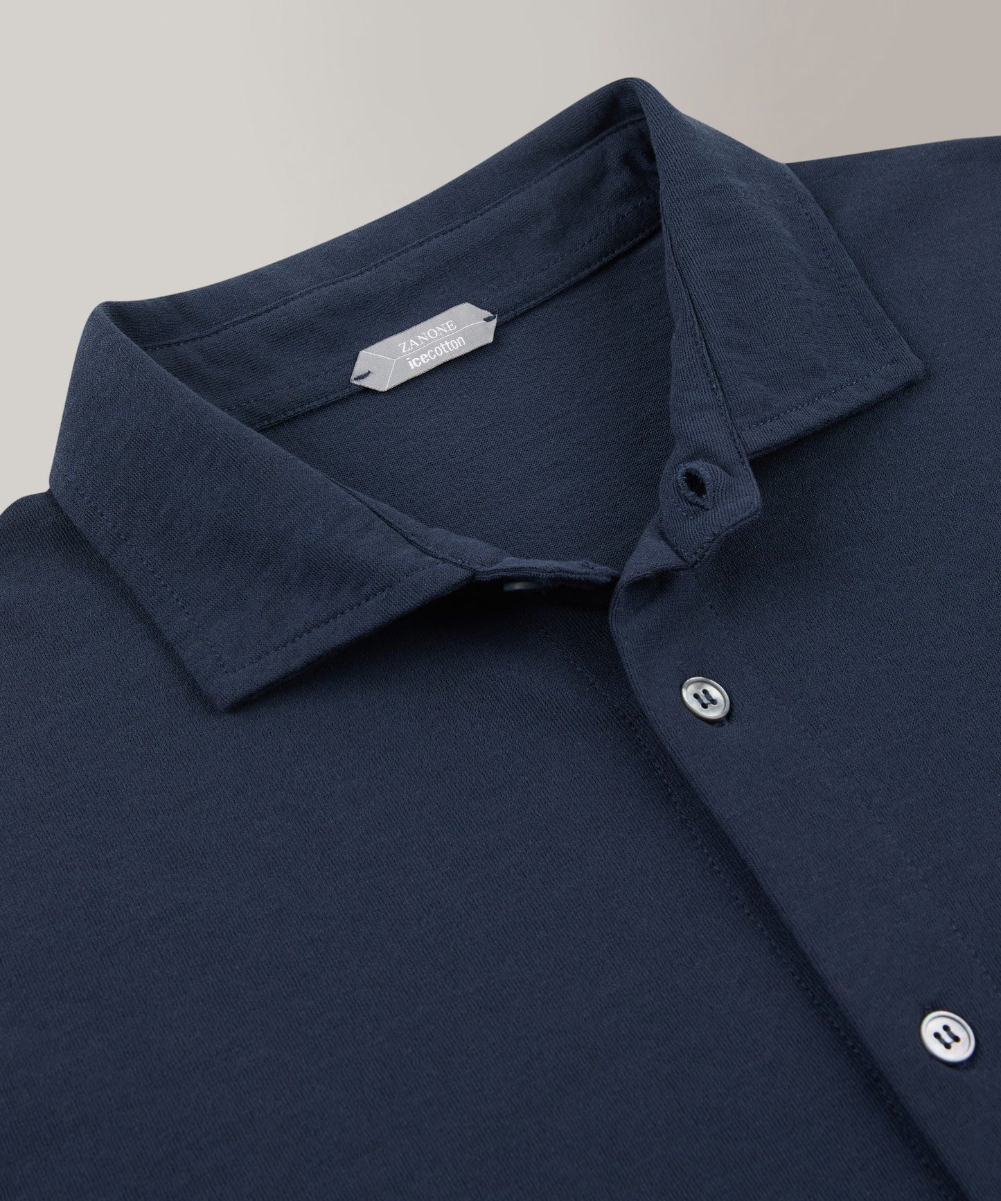 Zanone - Slim-fit organic IceCotton shirt - blue