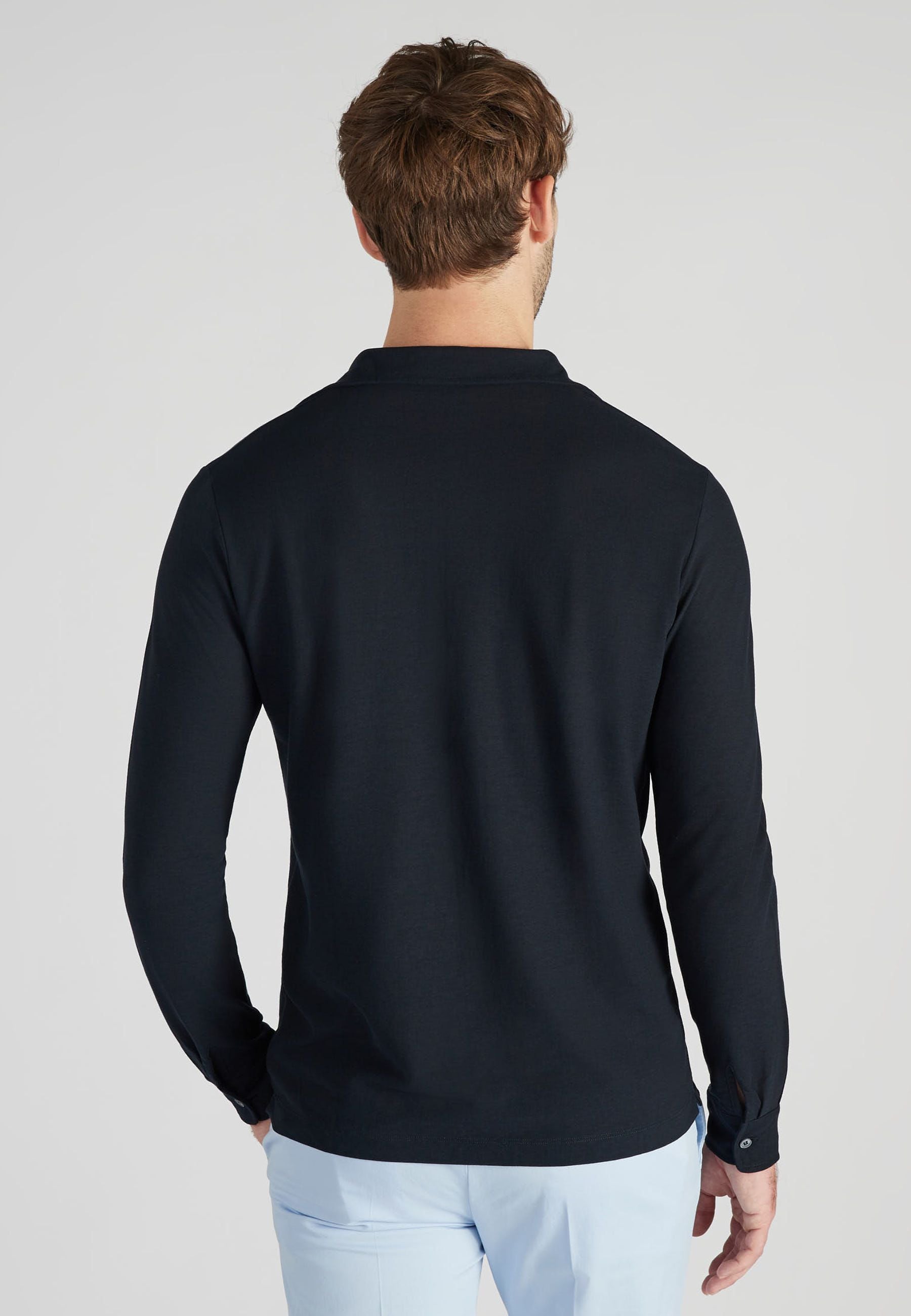 Zanone - Slim-fit organic IceCotton shirt - navy blue