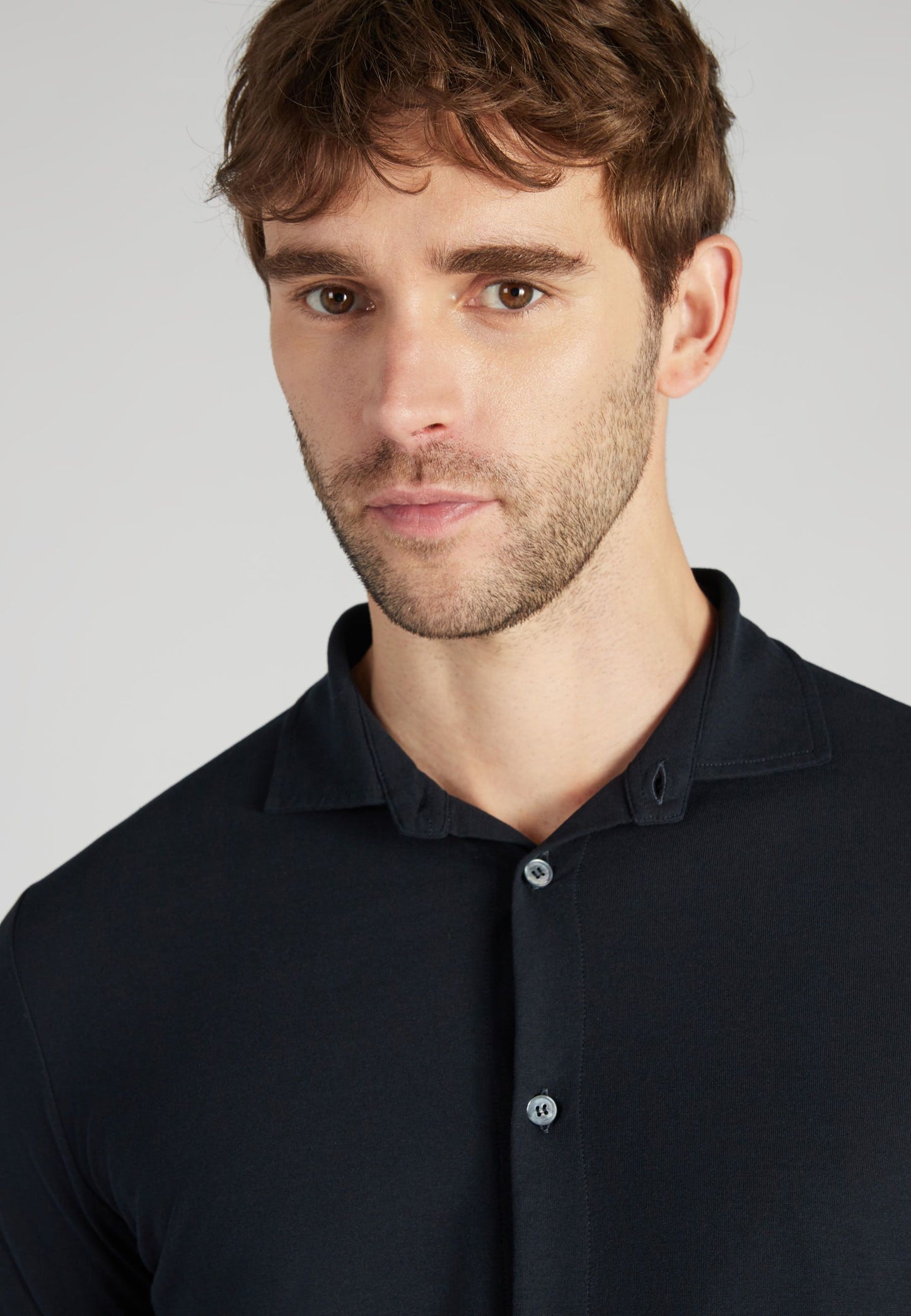 Zanone - Slim-fit organic IceCotton shirt - navy blue