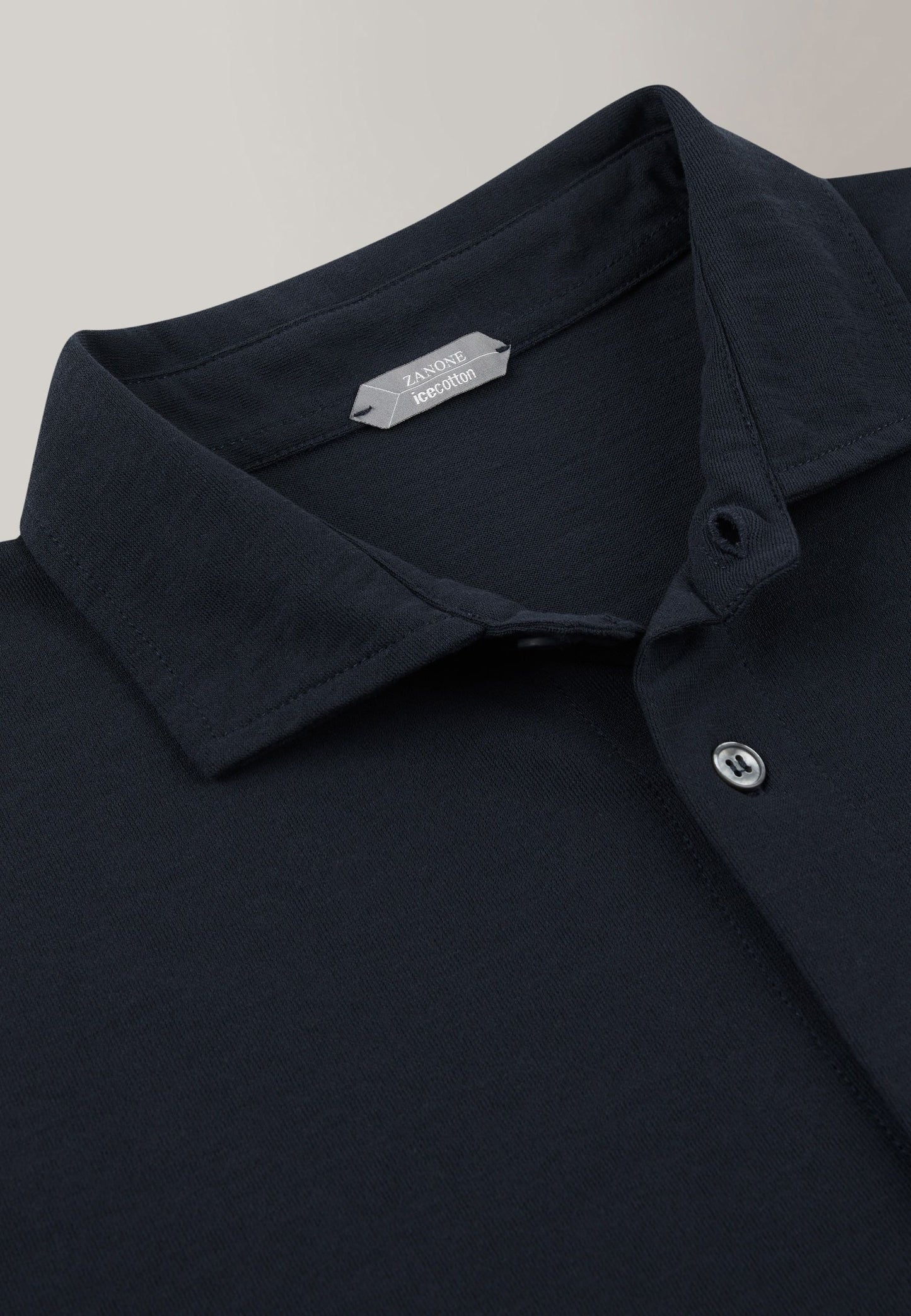 Zanone - Slim-fit organic IceCotton shirt - navy blue