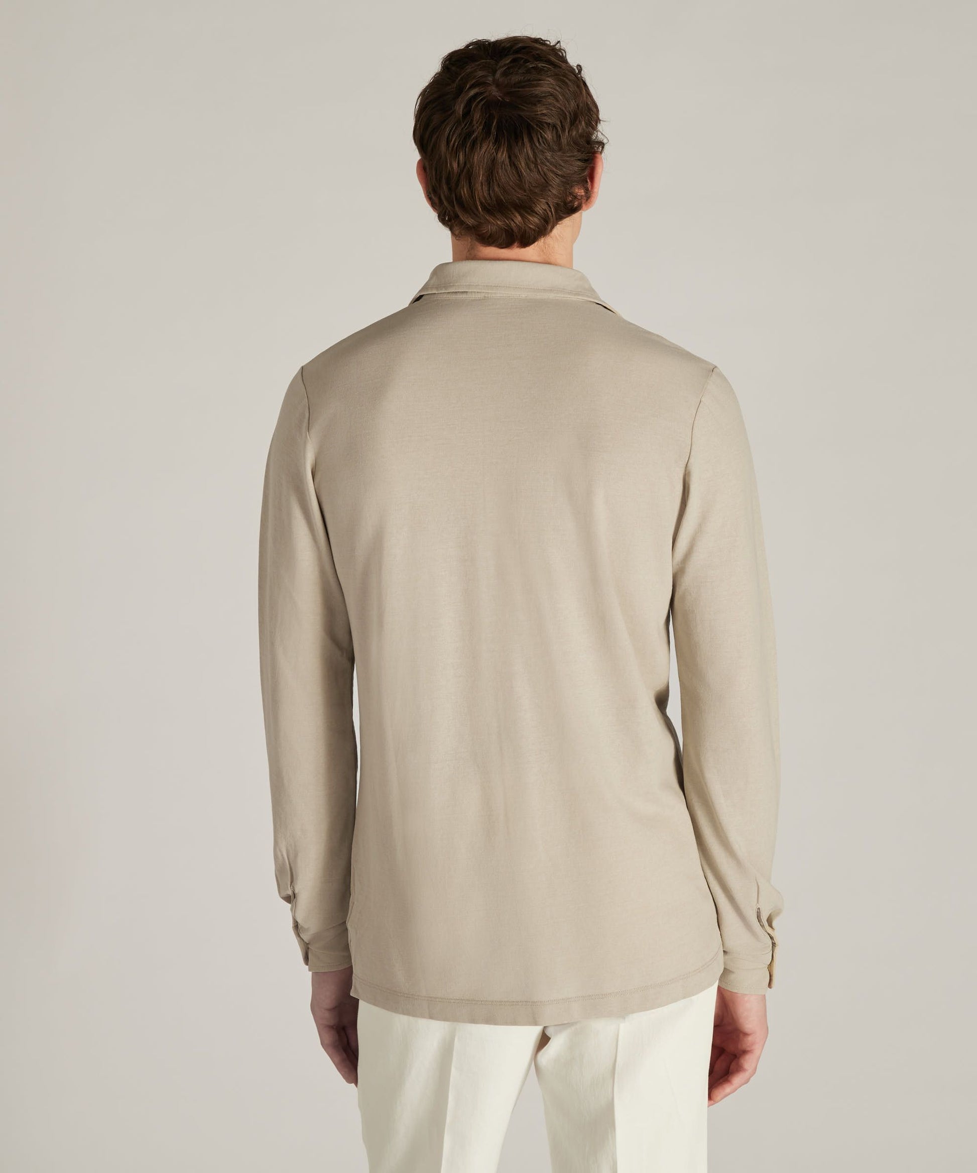 Zanone - Slim-fit organic IceCotton shirt - sabbia