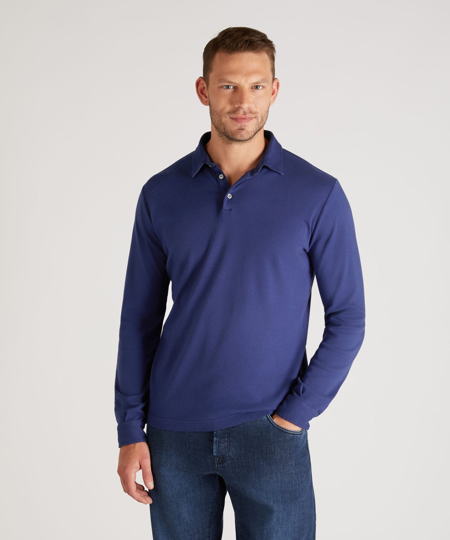 Polo slim fit in cotone Interlock certificato