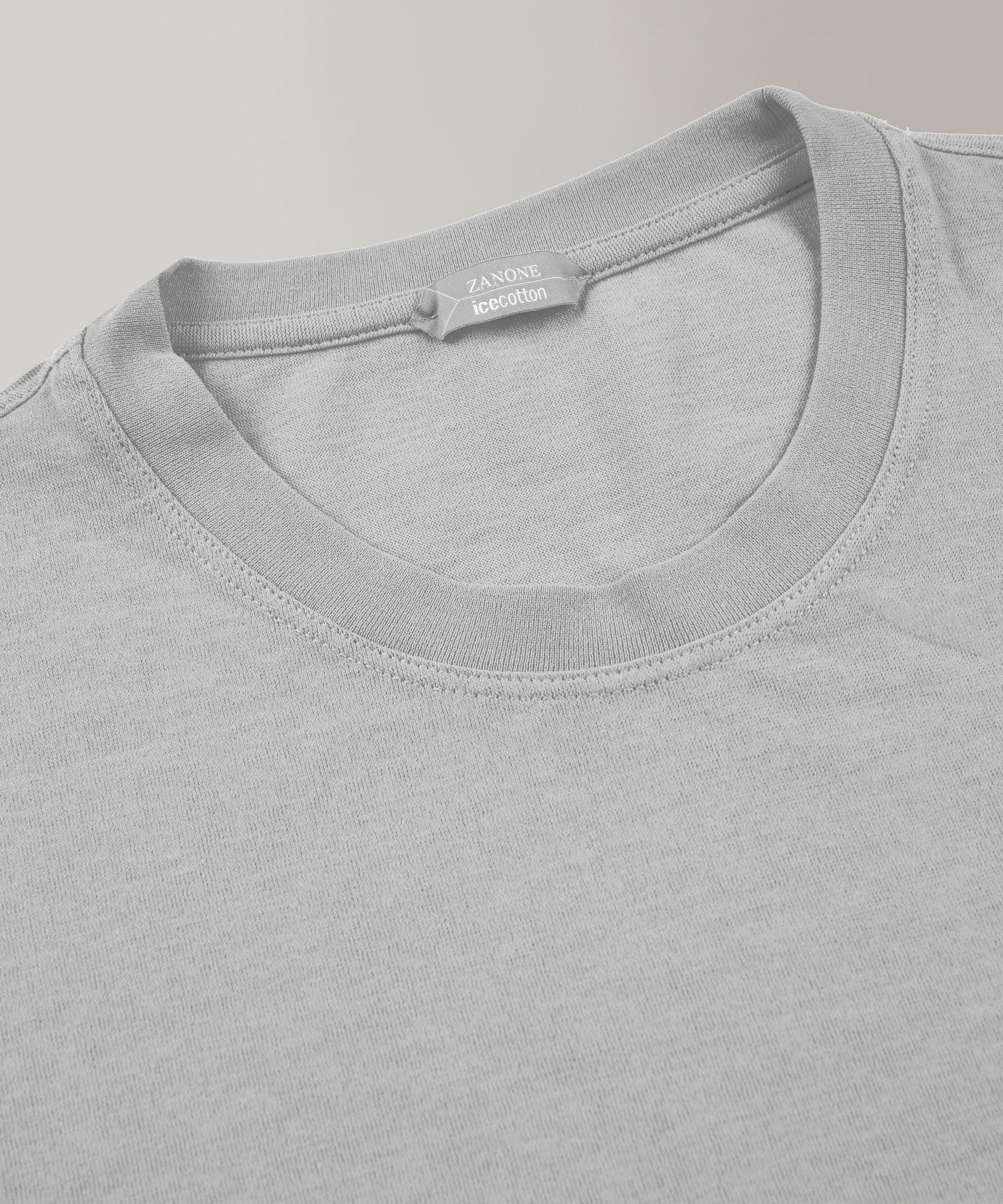 Zanone - Slim fit organic IceCotton T-shirt - grey