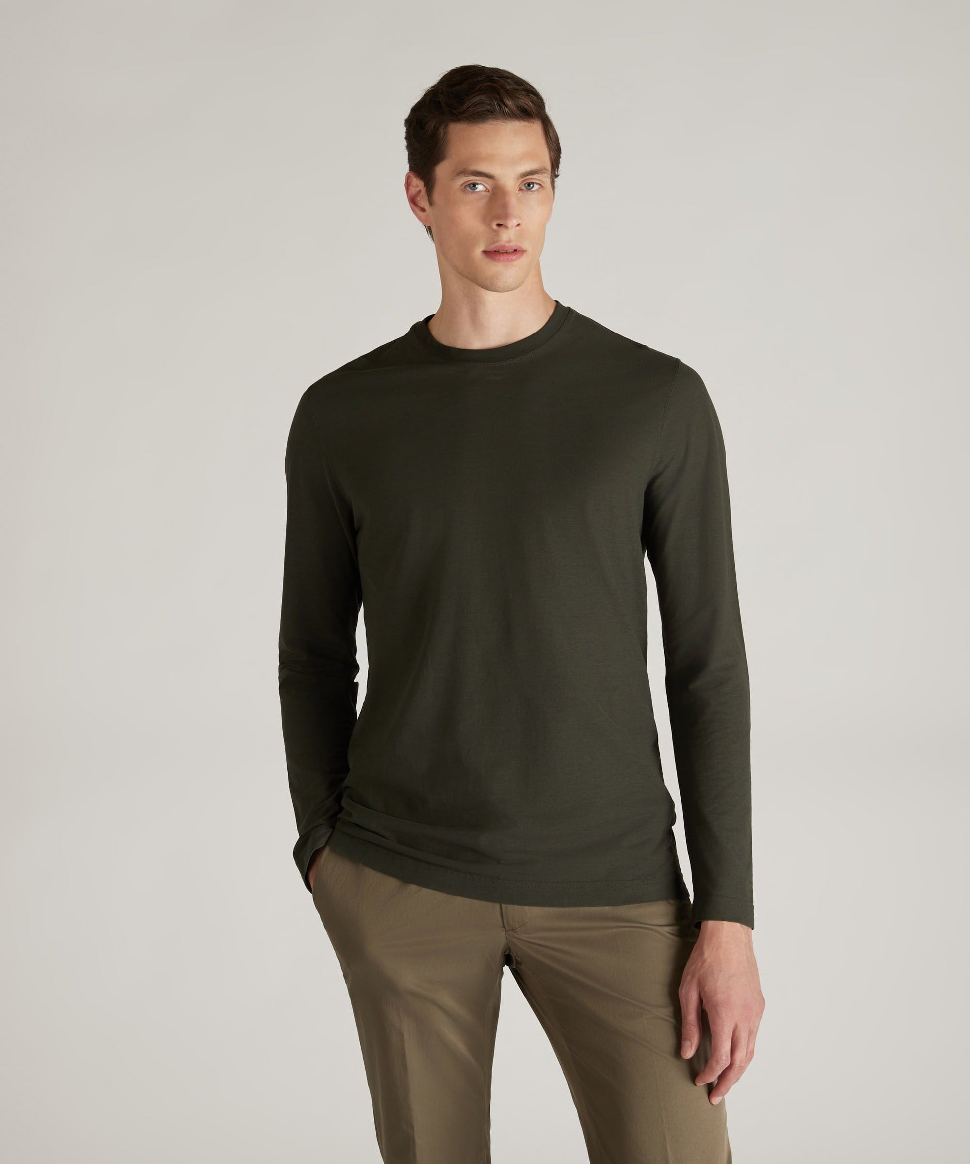 Zanone - Slim fit organic IceCotton T-shirt - zanone green