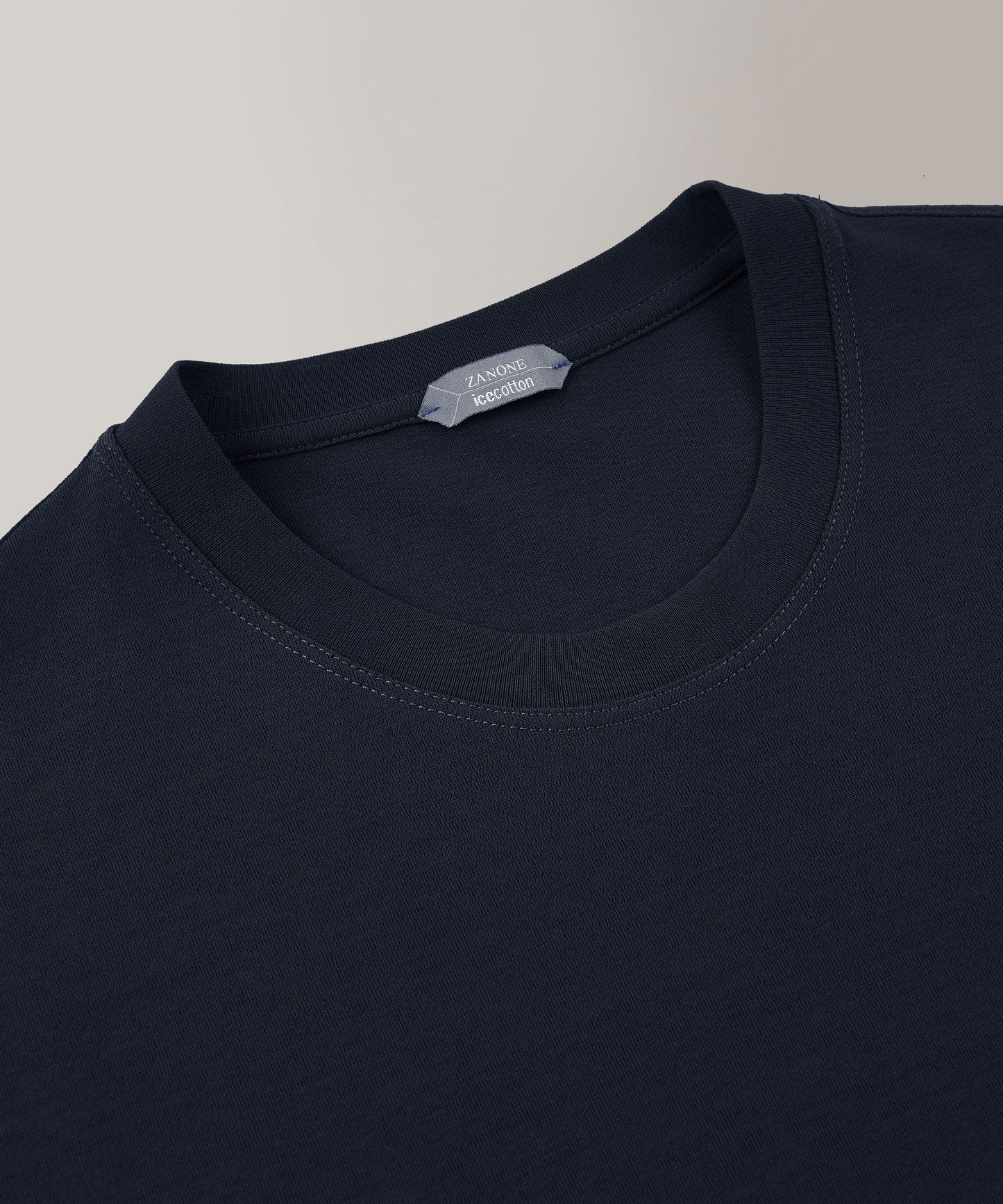 Zanone - Slim fit organic IceCotton T-shirt - navy blue