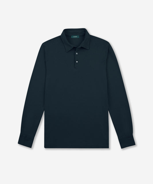 Polo slim fit in Interlock