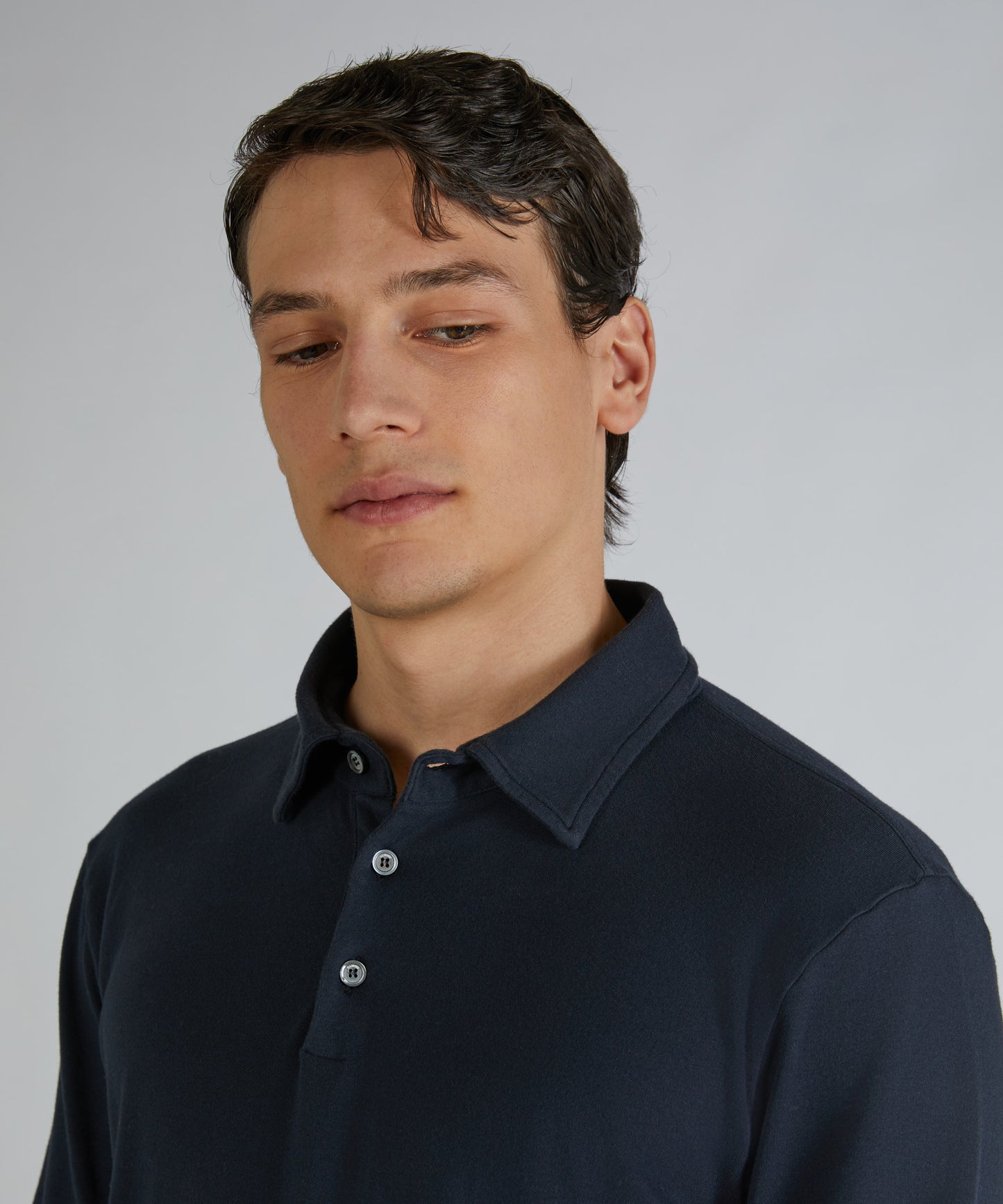 Polo slim fit in Interlock