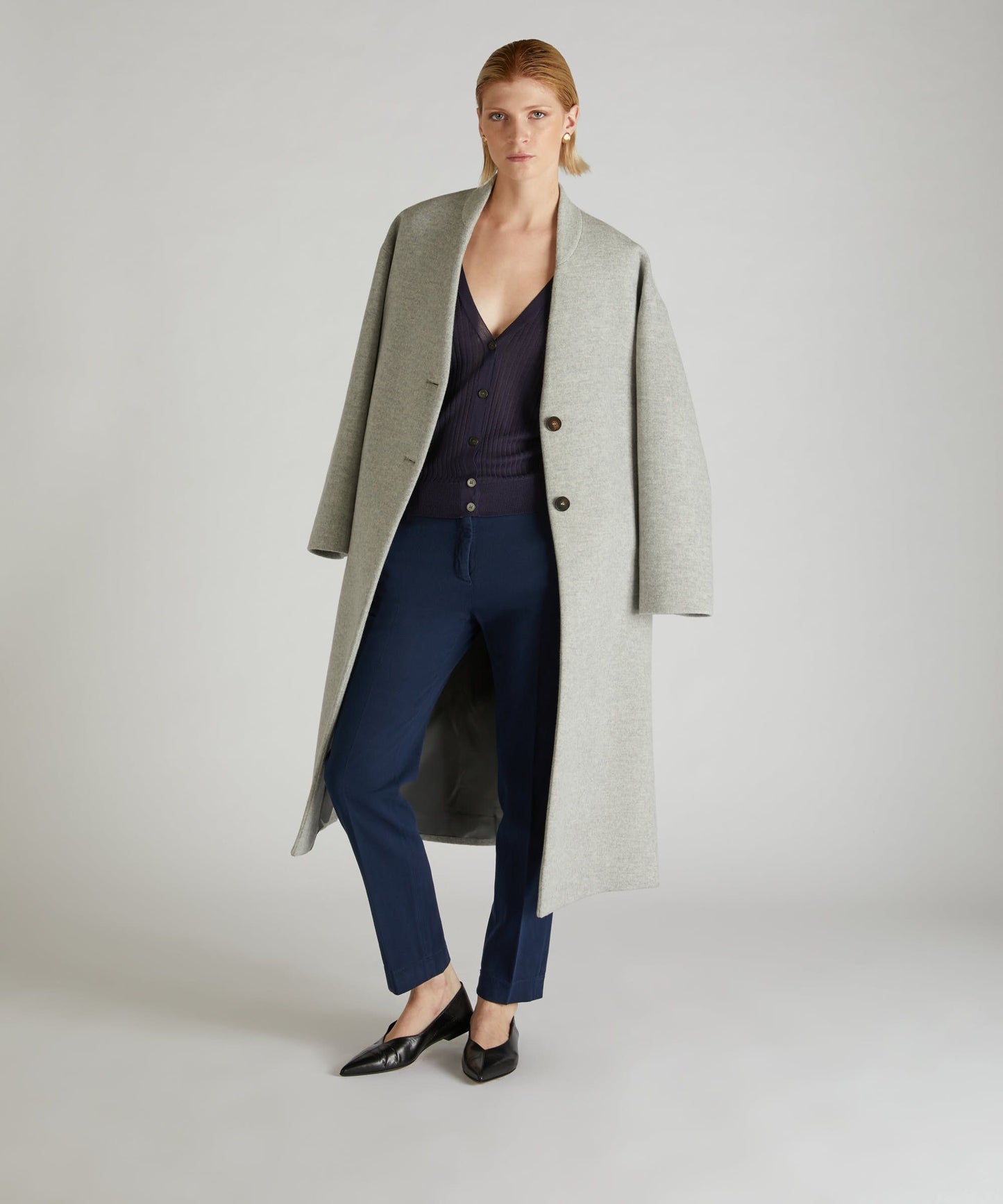 Regular-fit viscose cardigan