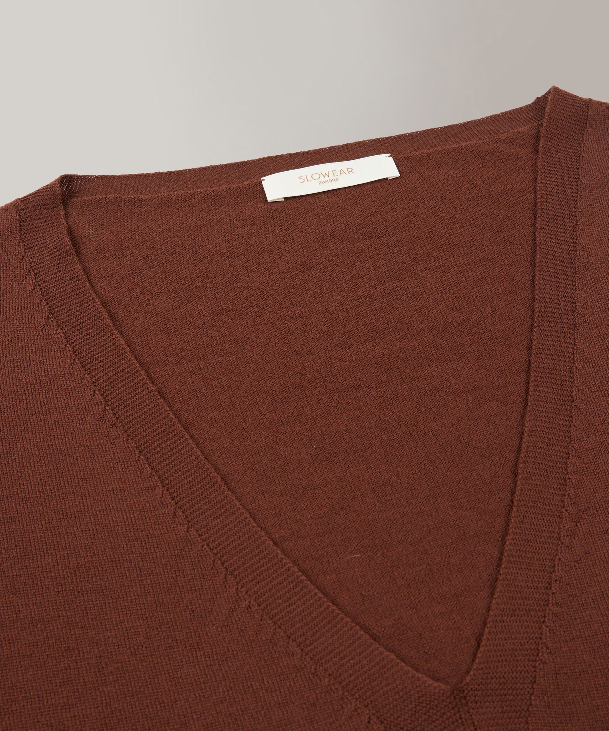 Zanone - Oversized Flexwool sweater - chocolate