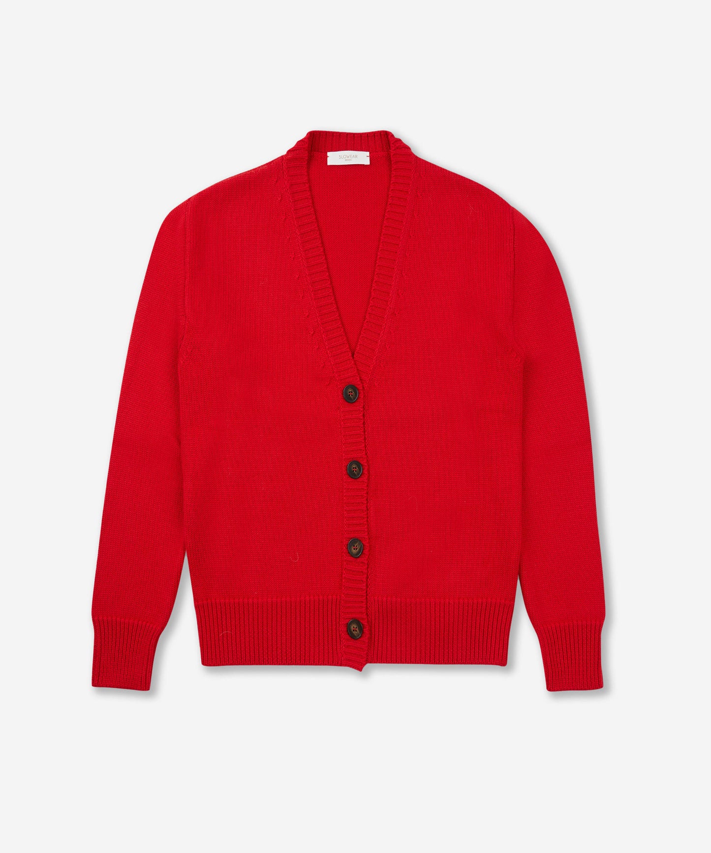 Slim-fit wool cardigan