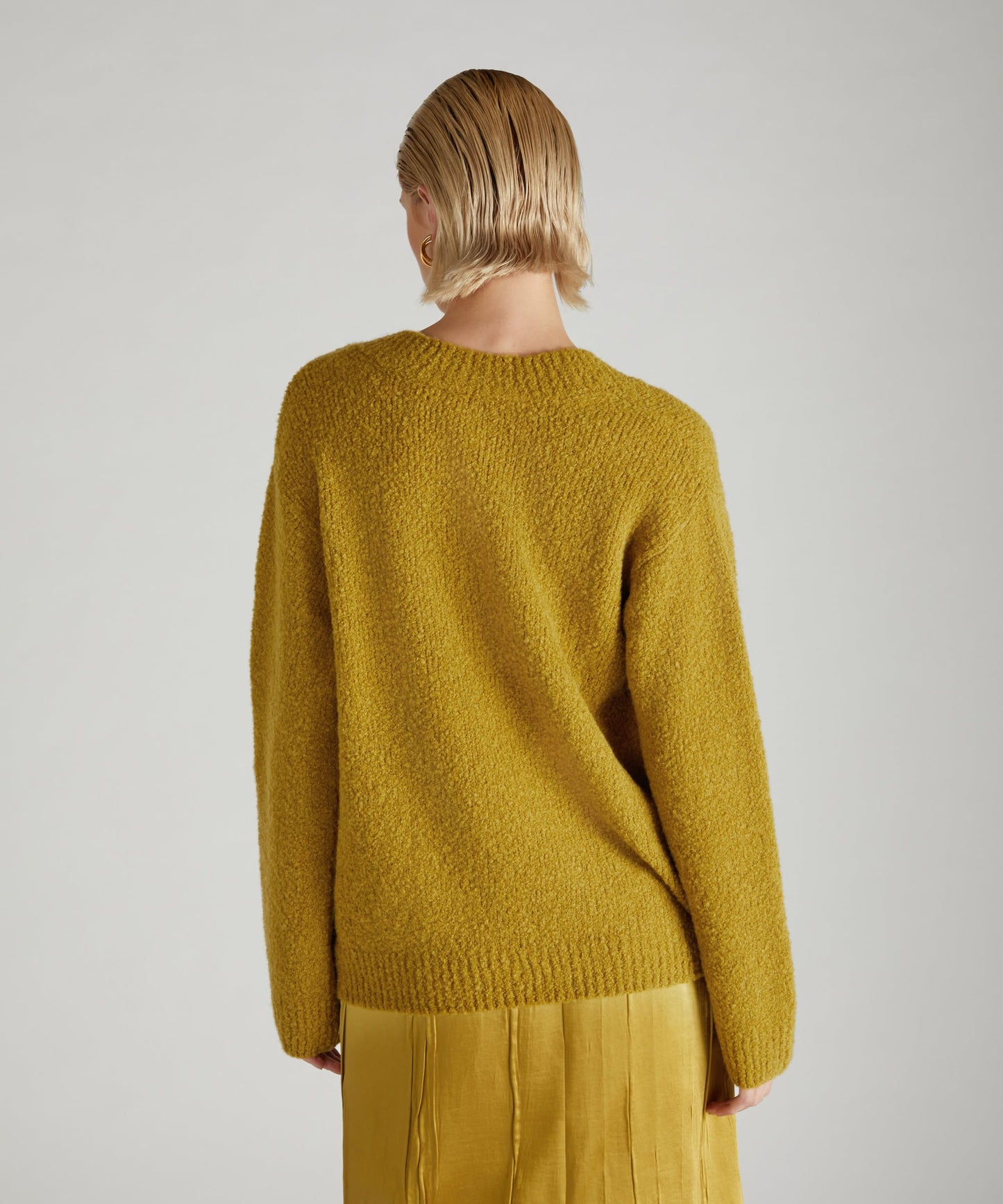 Oversized wool and Alpaca bouclé sweater