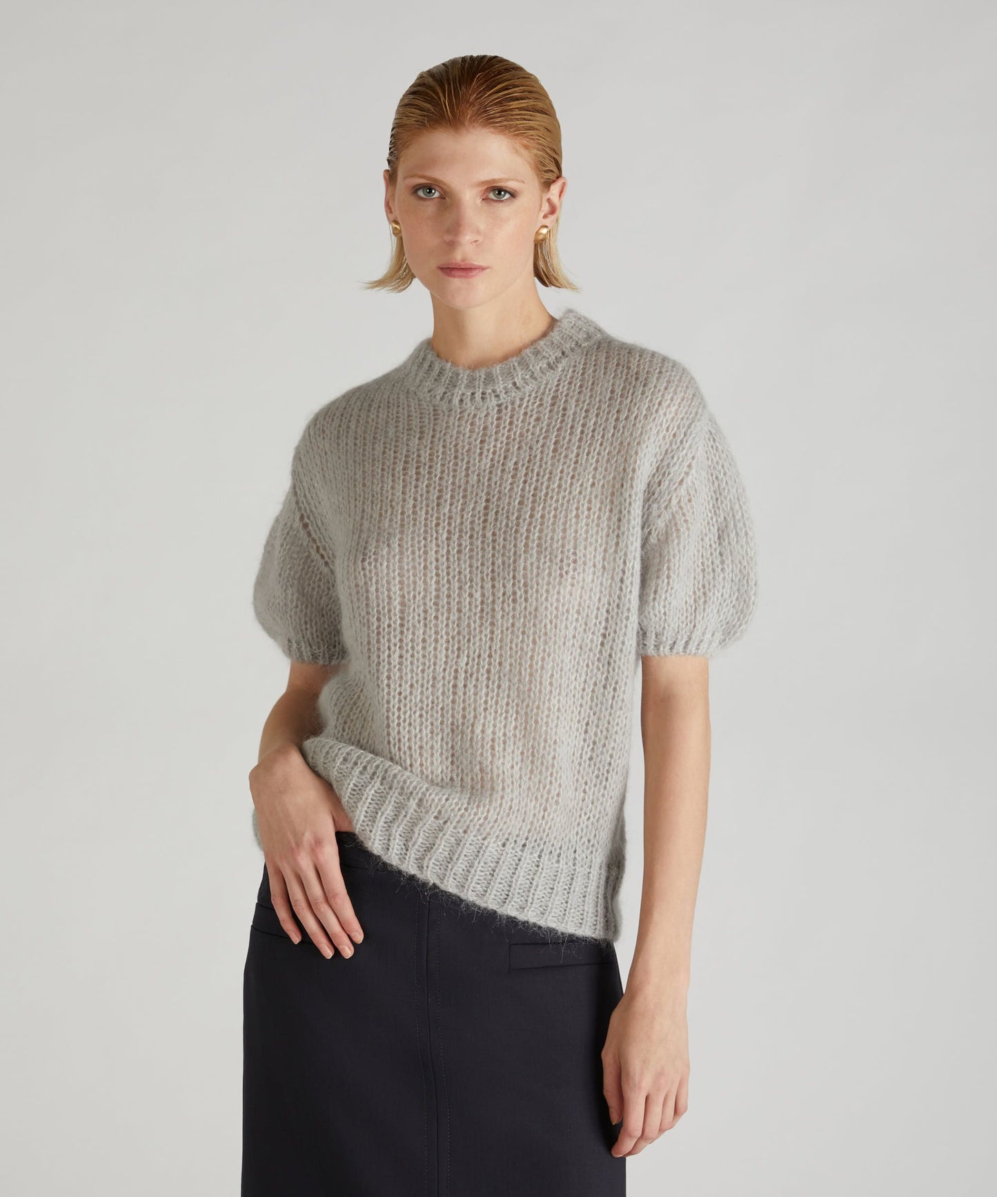 Mohair and Alpaca Crew Neck