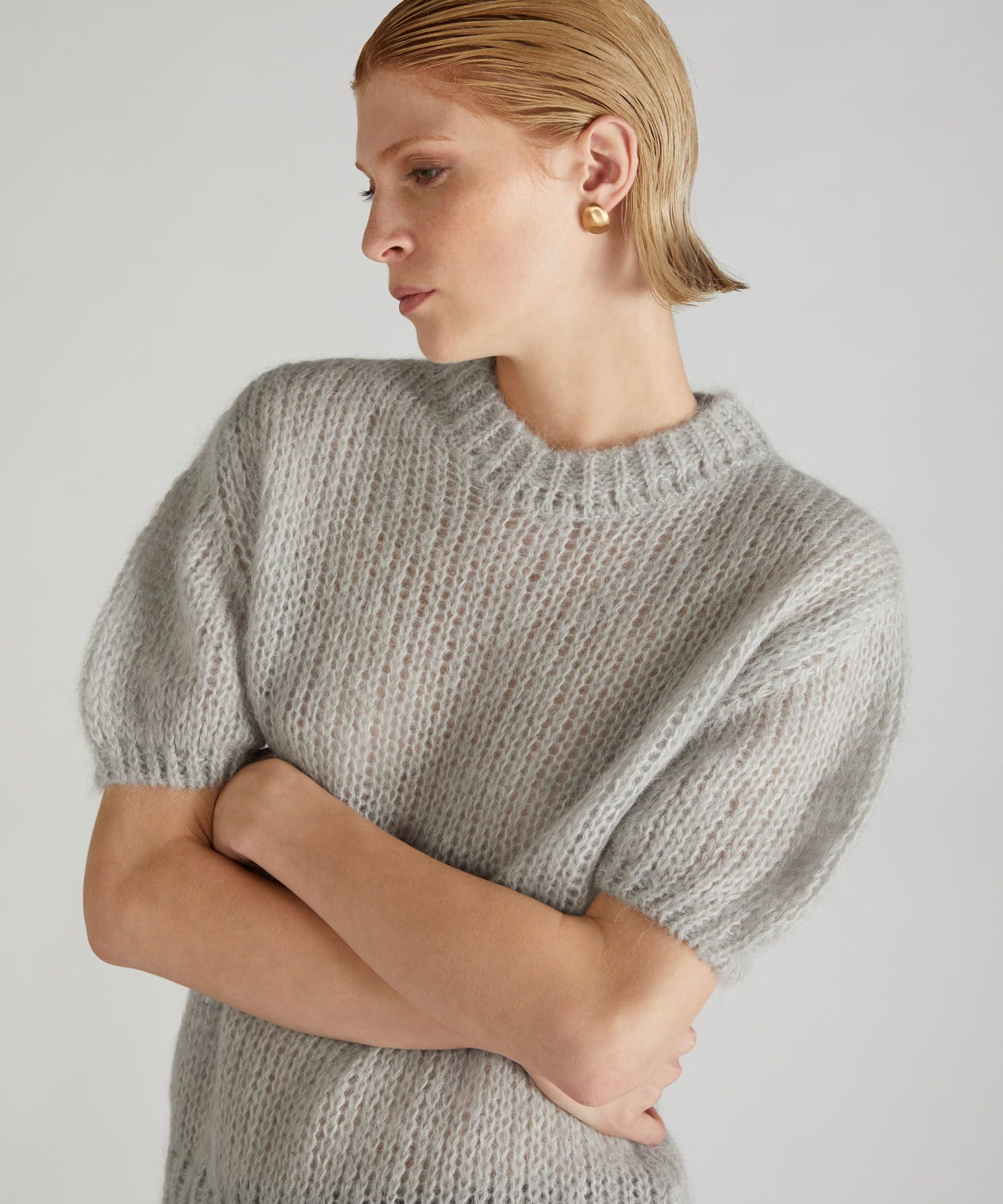 Mohair and Alpaca Crew Neck