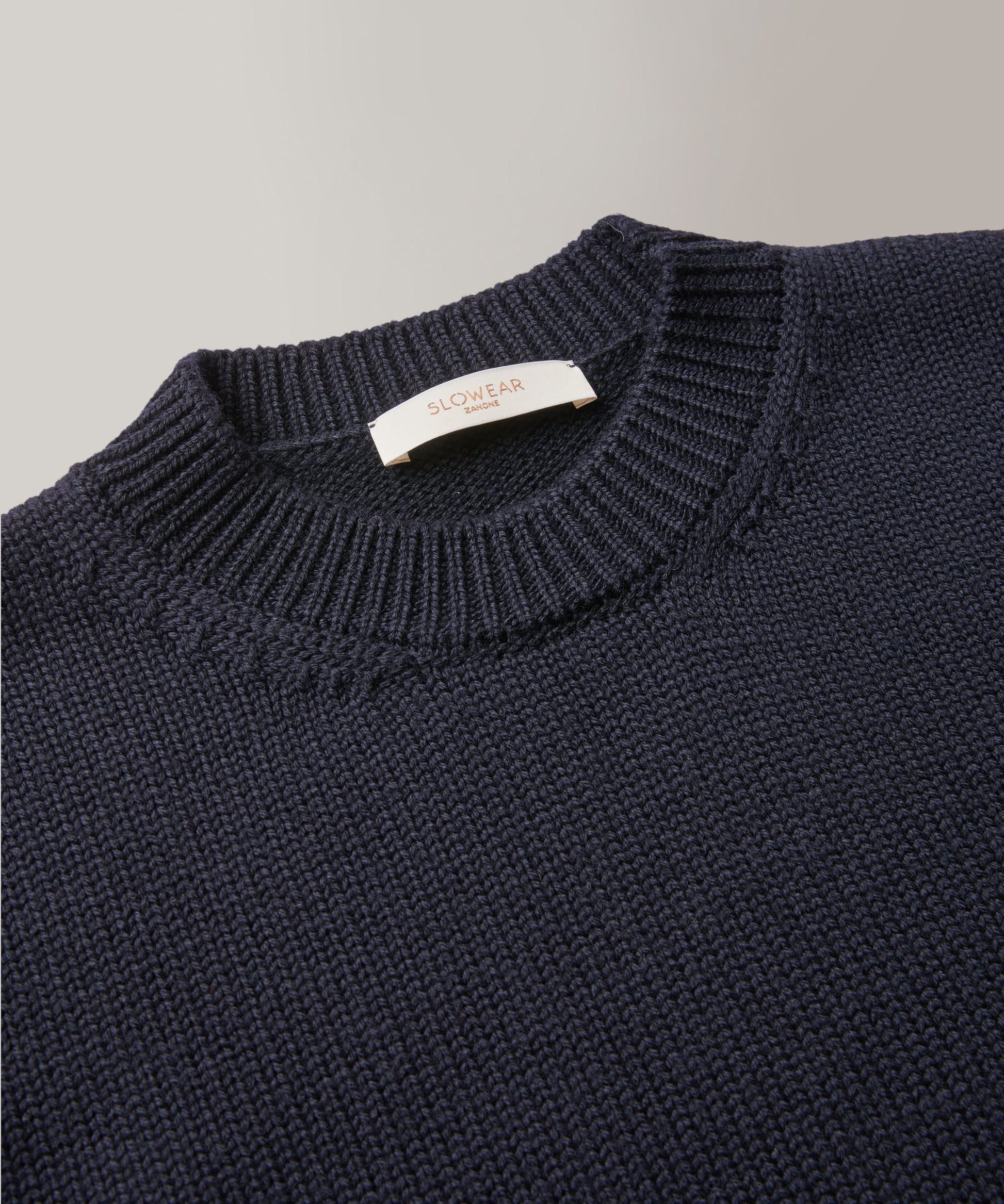 Zanone - Regular-fit crewneck sweater in certified merino wool - black