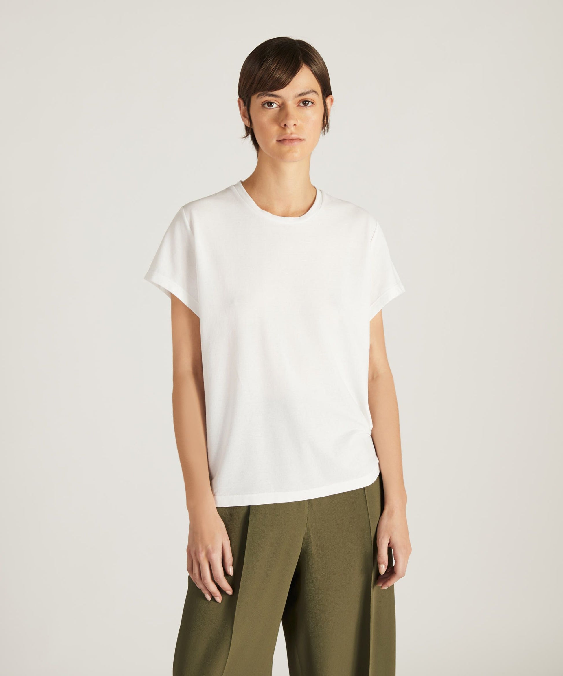 Zanone - Regular fit t-shirt in organic IceCotton - optical white