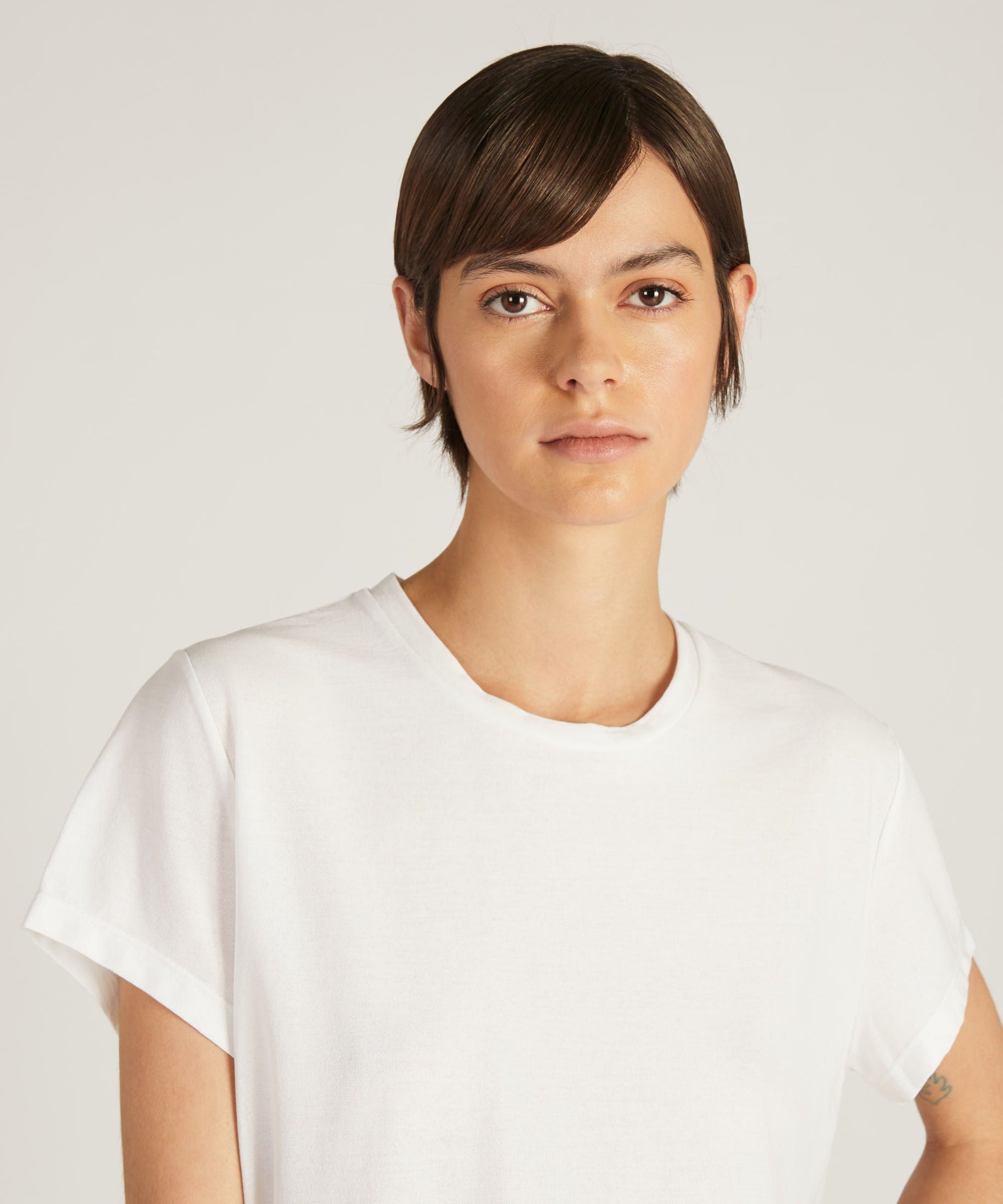 Zanone - Regular fit t-shirt in organic IceCotton - optical white