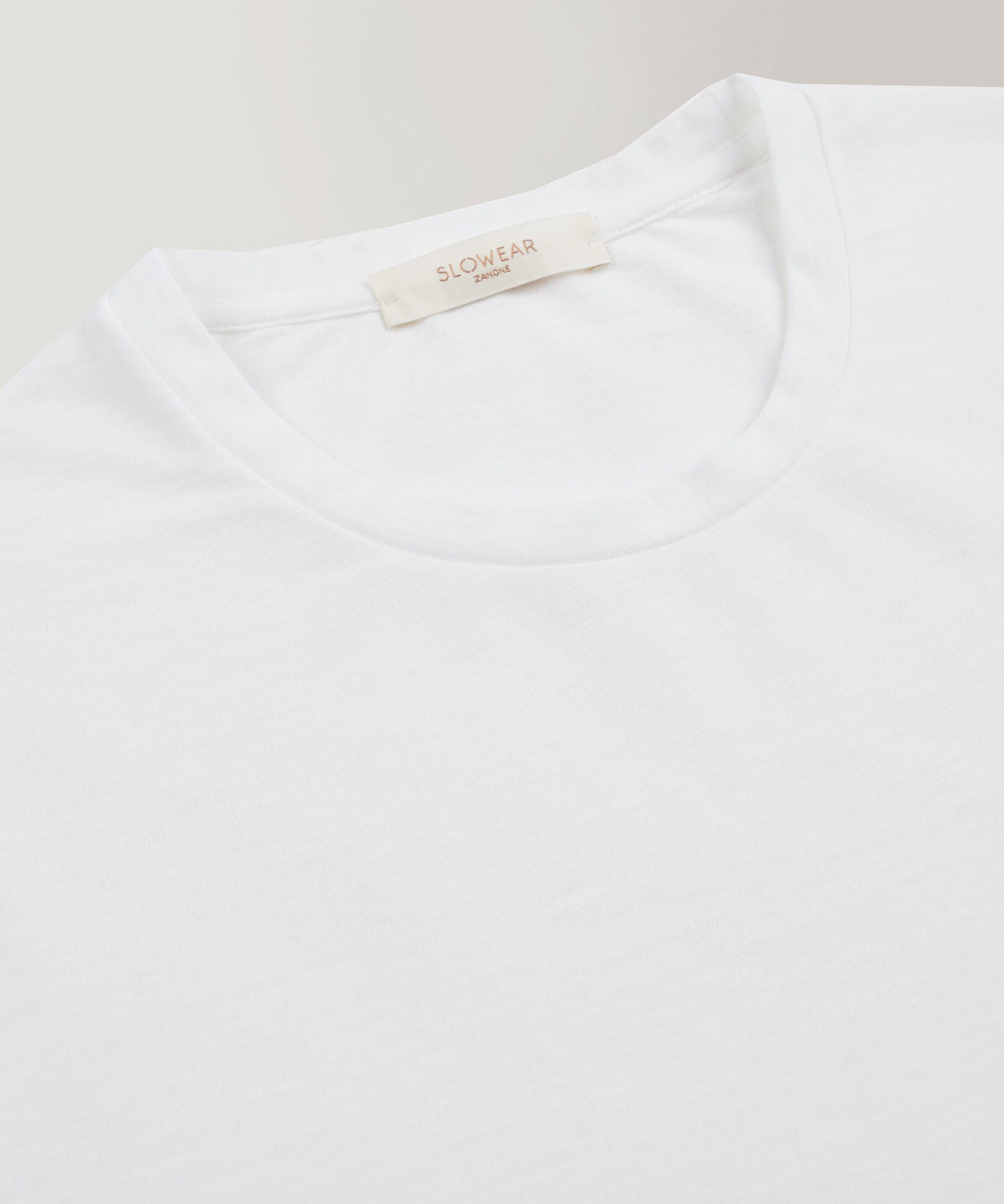 Zanone - Regular fit t-shirt in organic IceCotton - optical white