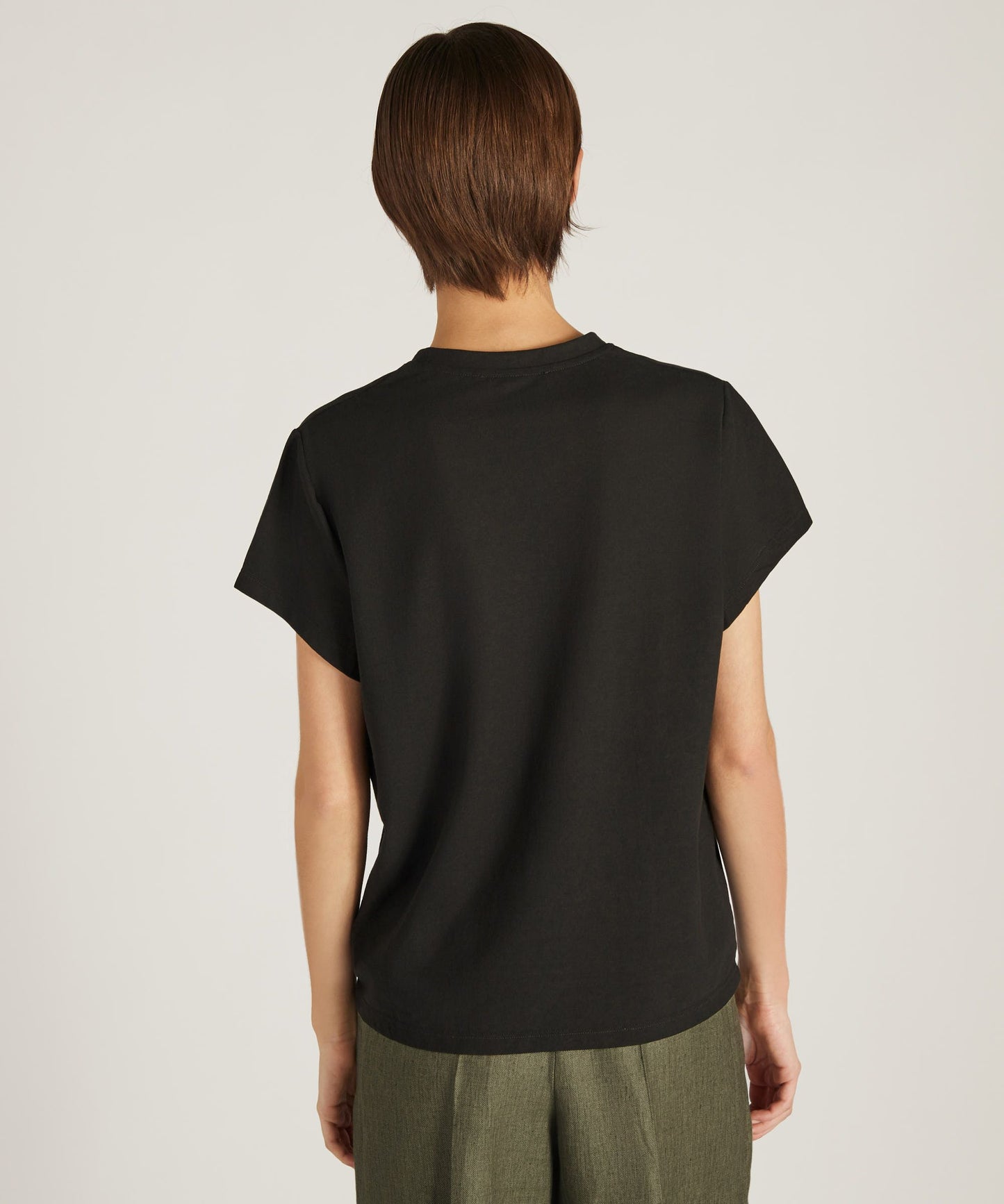 Zanone - Regular fit t-shirt in organic IceCotton - black