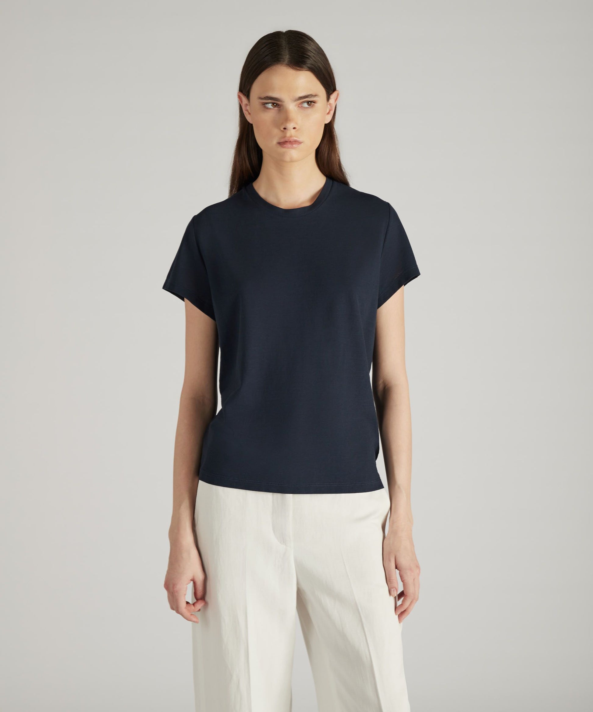 Zanone - Regular fit t-shirt in organic IceCotton - copy blue