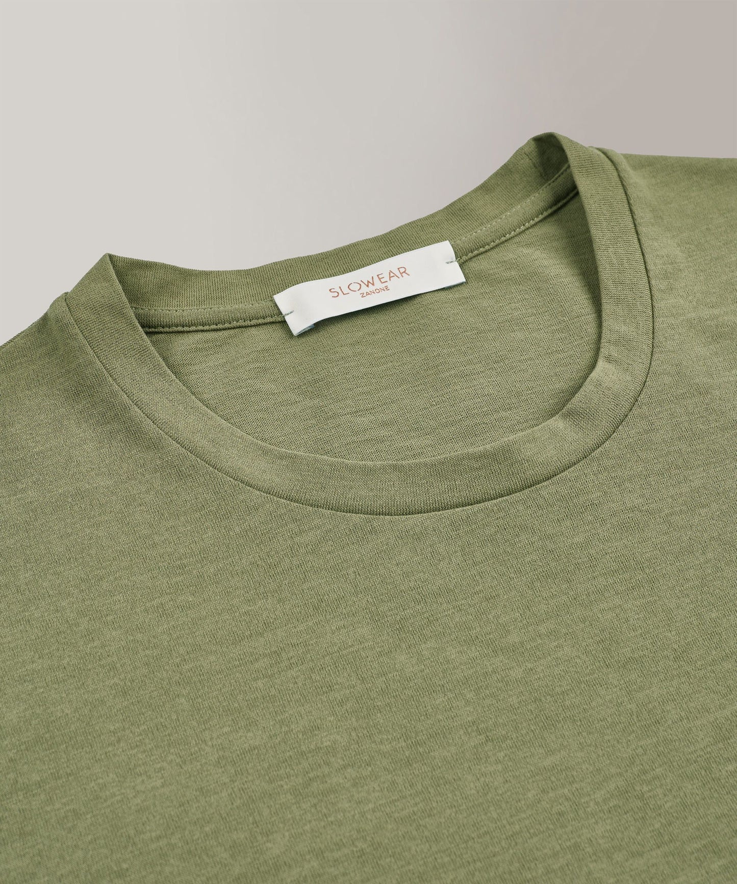 Zanone - Regular fit t-shirt in organic IceCotton - green