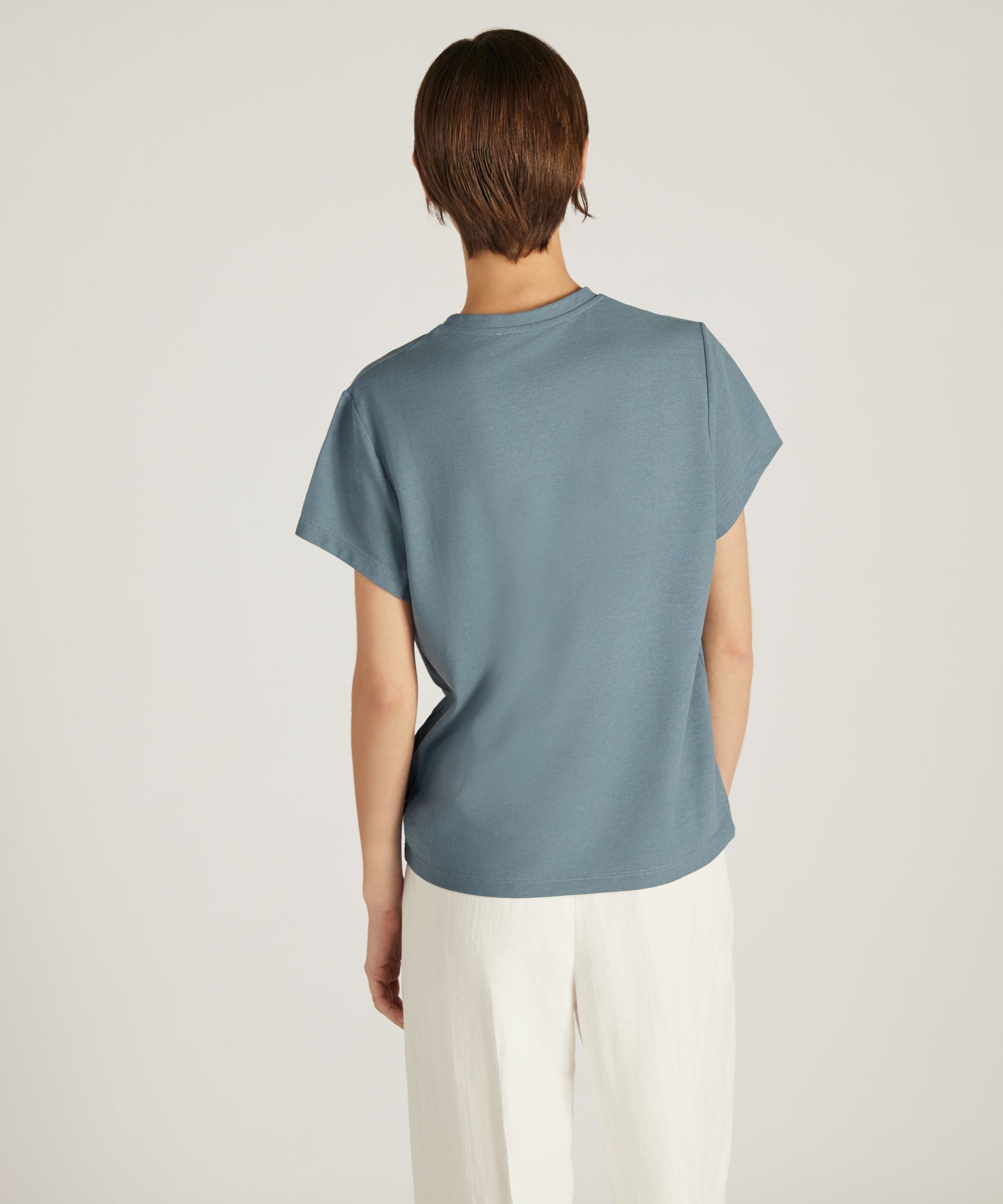 Zanone - Regular fit t-shirt in organic IceCotton - ivory