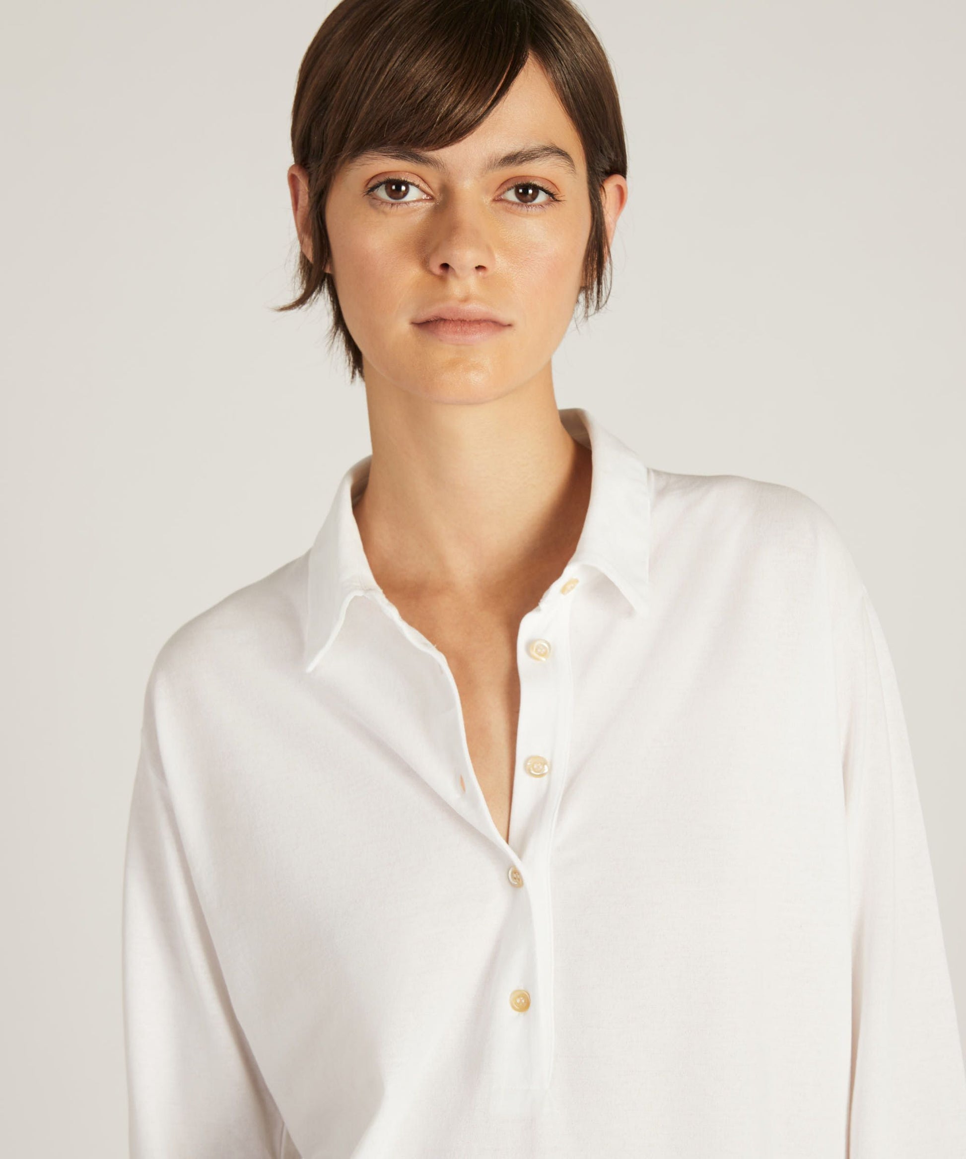 Zanone - Regular fit polo shirt in organic IceCotton - optical white