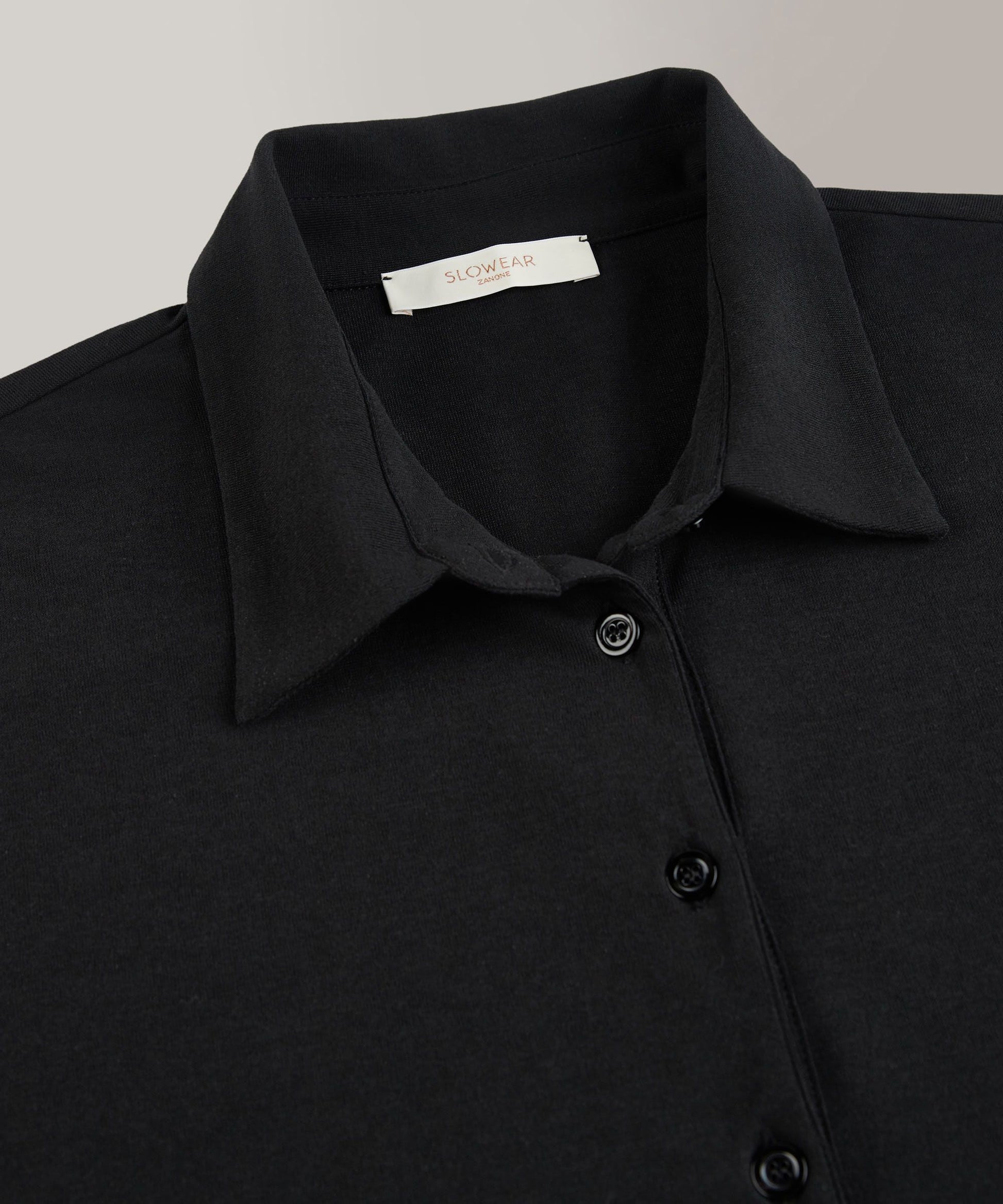 Zanone - Regular fit polo shirt in organic IceCotton - black