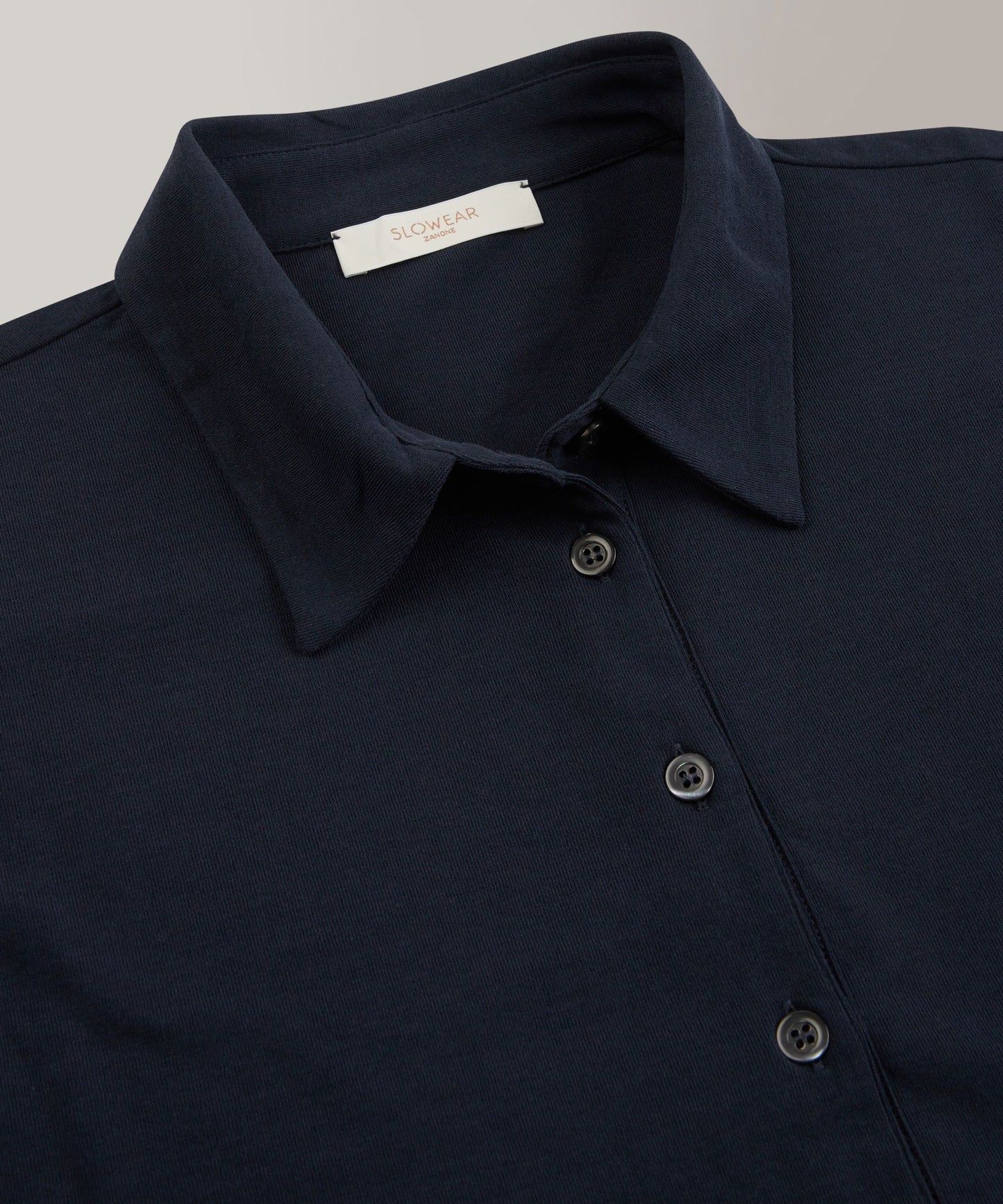 Zanone - Regular fit polo shirt in organic IceCotton - ivory