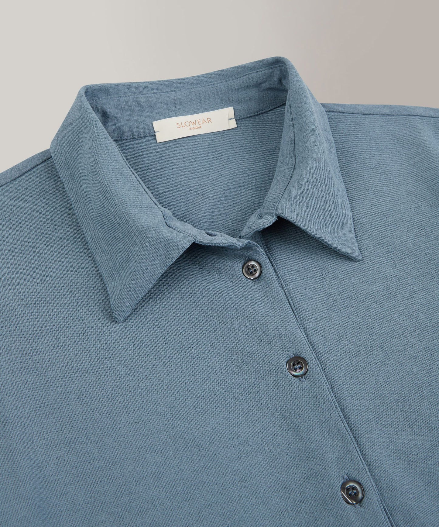 Zanone - Regular fit polo shirt in organic IceCotton - ivory