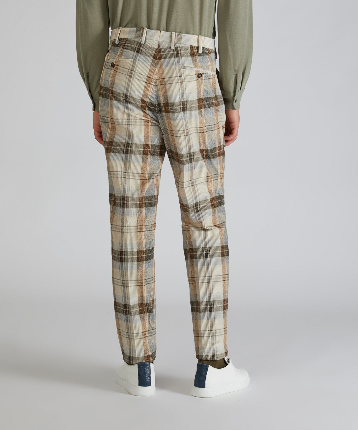 Corduroy tapered-fit trousers