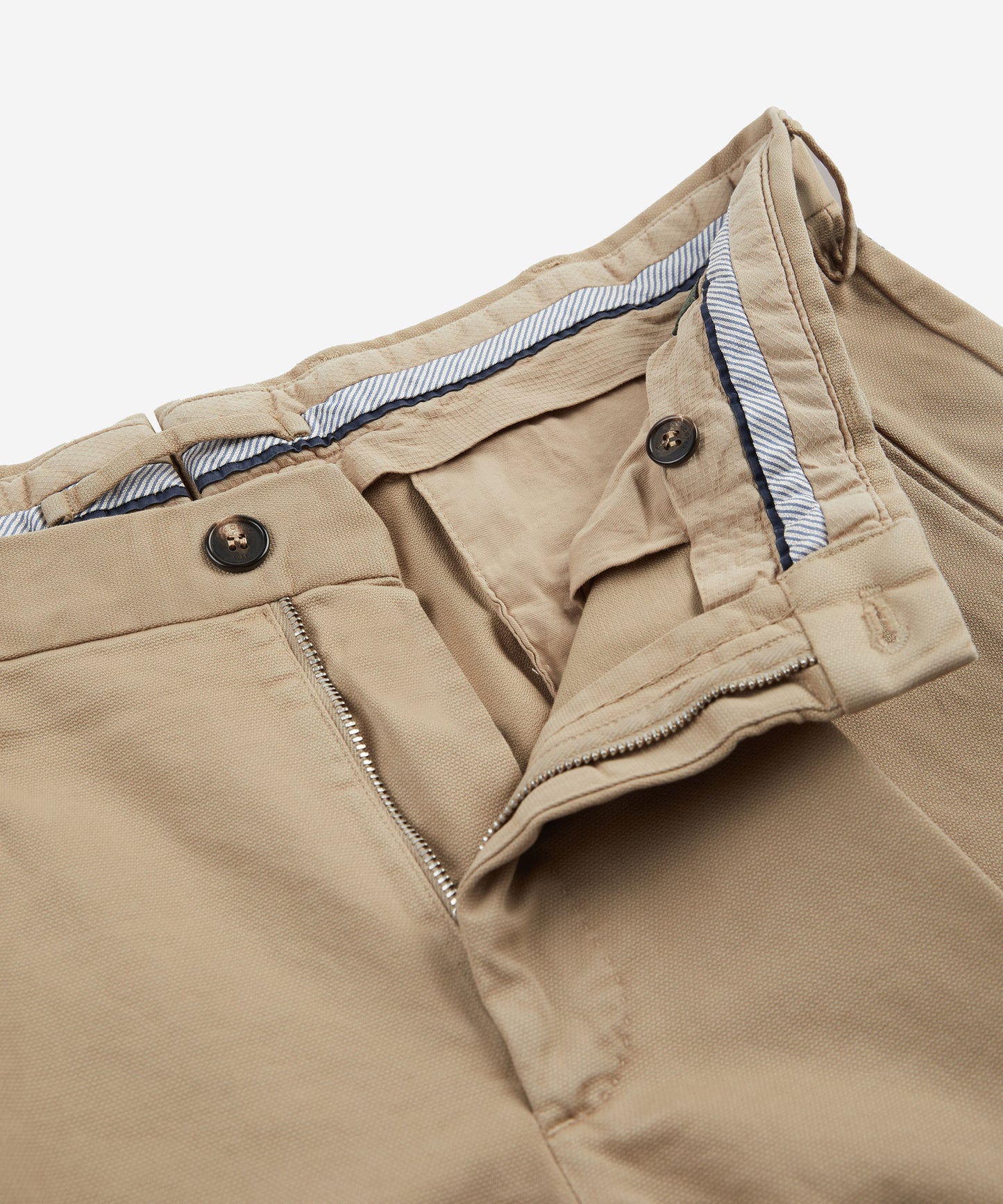 Tapered-fit cotton trousers