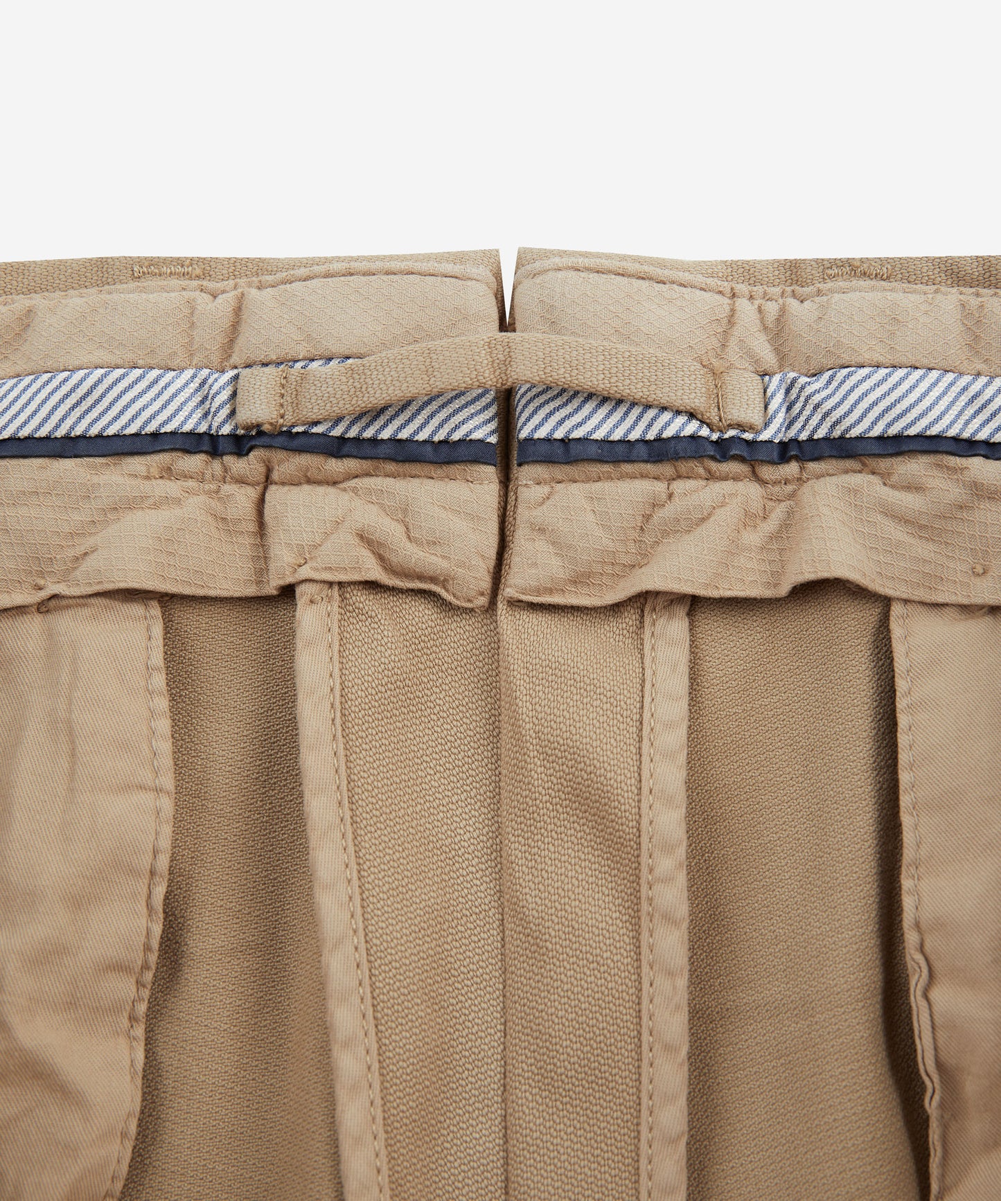 Tapered-fit cotton trousers